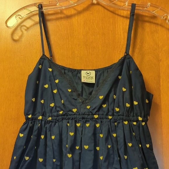 PINK Victoria's Secret Navy and Yellow Heart Pajama Dress - Picture 3 of 5